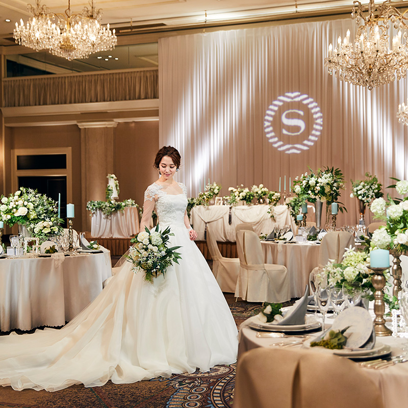 シェラトン都ホテル東京 ウエディングの披露宴会場醍醐風景