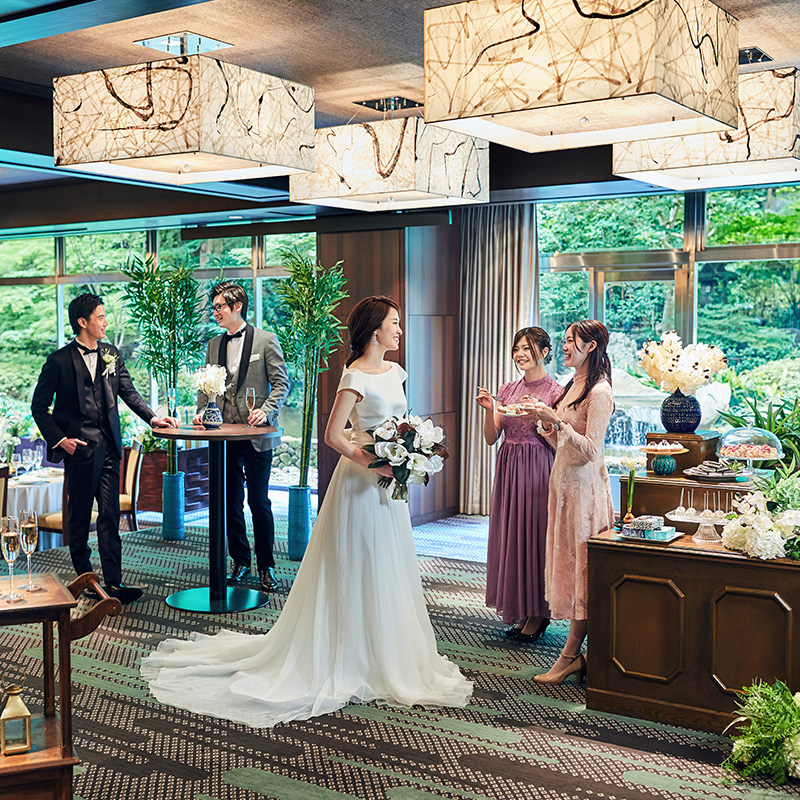 シェラトン都ホテル東京 ウエディングの披露宴会場マグノリア風景