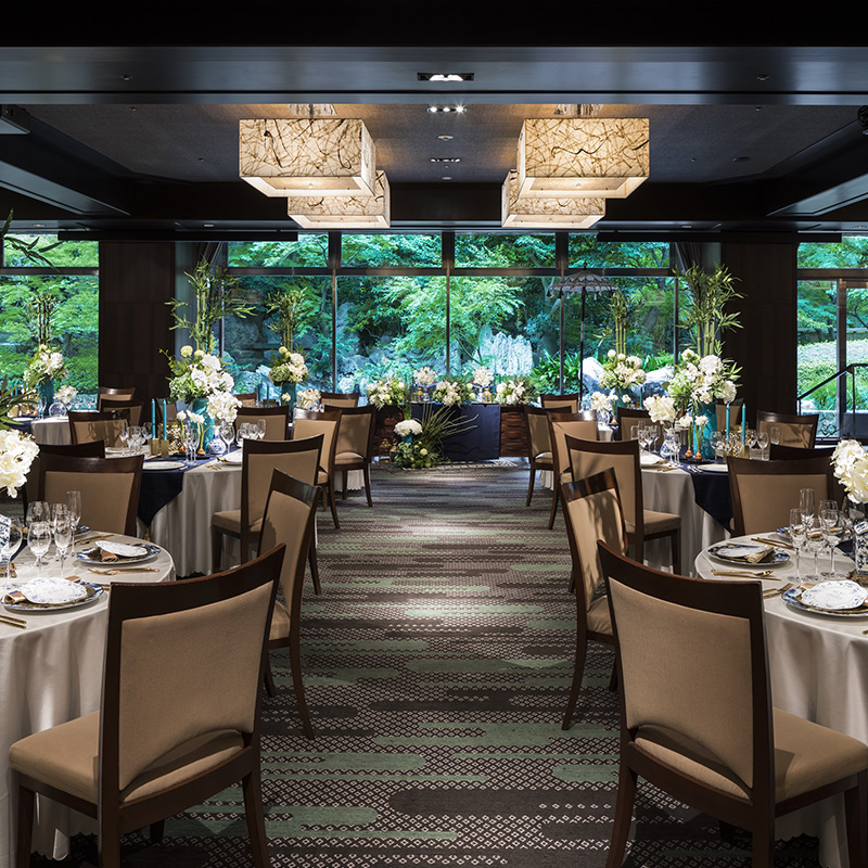 シェラトン都ホテル東京 ウエディングの披露宴会場マグノリア風景