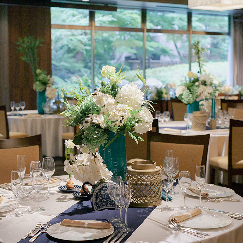 シェラトン都ホテル東京 ウエディングの披露宴会場マグノリア風景