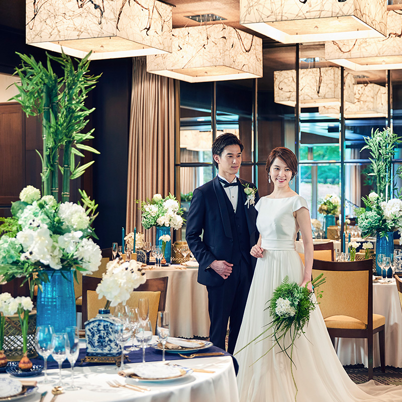 シェラトン都ホテル東京 ウエディングの披露宴会場マグノリア風景